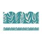 Carson Dellosa True to You Teal with Leaves Scalloped Bulletin Board Borders, 78PK 108522 - alternate 2